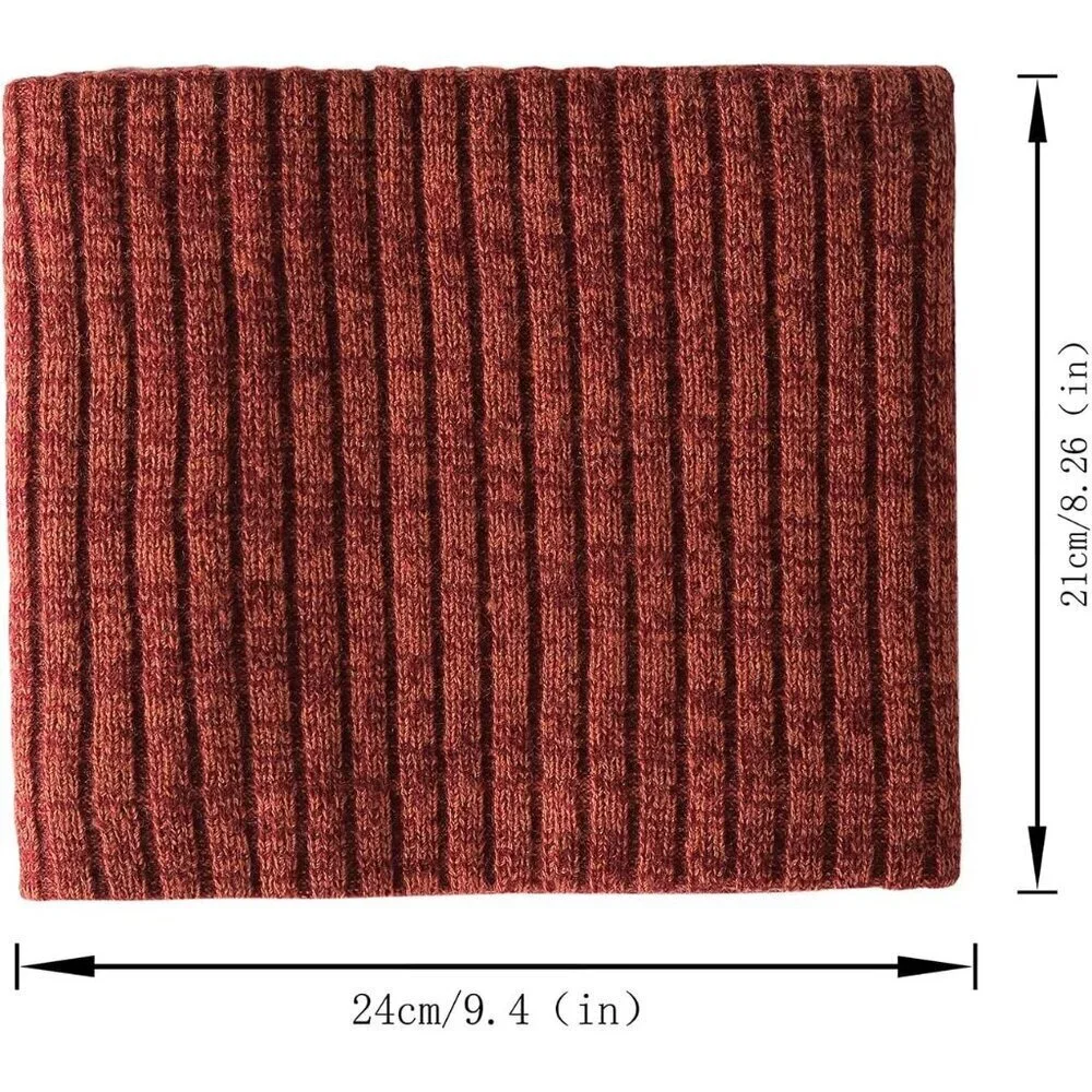 Men's Bronze Winter Ski Neck Gaiter Face Scarf Fleece Lined Windproof Scarves